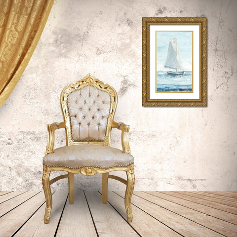 Sailors Delight I Gold Ornate Wood Framed Art Print with Double Matting by Harper, Ethan