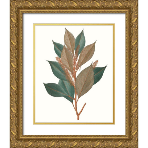 Fall Foliage VII Gold Ornate Wood Framed Art Print with Double Matting by Unknown