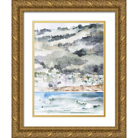 Palos Verdes II Gold Ornate Wood Framed Art Print with Double Matting by Parker, Jennifer Paxton