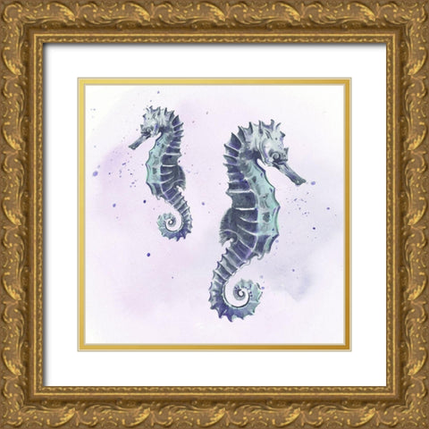 Underwater Halcyon I Gold Ornate Wood Framed Art Print with Double Matting by Parker, Jennifer Paxton