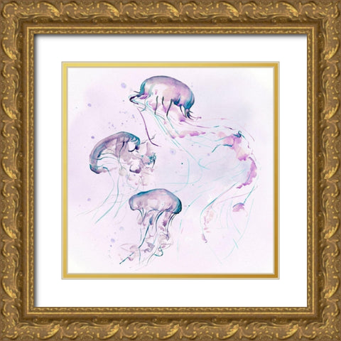 Underwater Halcyon II Gold Ornate Wood Framed Art Print with Double Matting by Parker, Jennifer Paxton