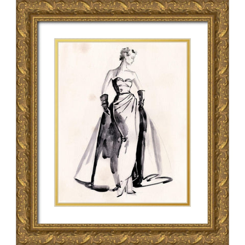 The Winning Look I Gold Ornate Wood Framed Art Print with Double Matting by Parker, Jennifer Paxton