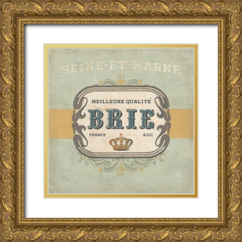 Nouveau Chevre I Gold Ornate Wood Framed Art Print with Double Matting by Vess, June Erica