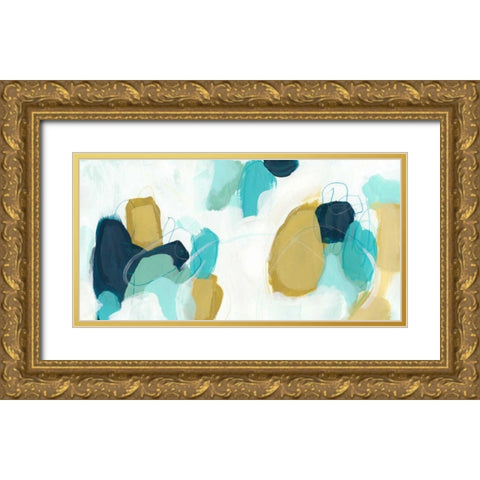 Boundless I Gold Ornate Wood Framed Art Print with Double Matting by Vess, June Erica