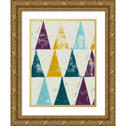 Harlequin Tryst I Gold Ornate Wood Framed Art Print with Double Matting by Popp, Grace