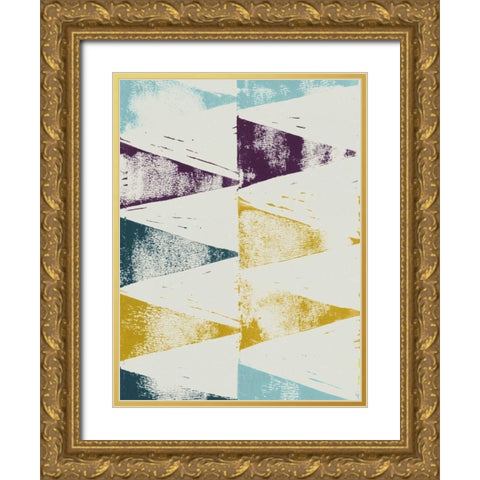 Harlequin Tryst II Gold Ornate Wood Framed Art Print with Double Matting by Popp, Grace
