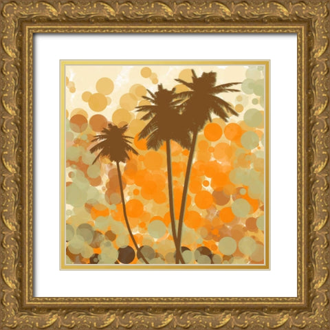 Sunshine Garden II Gold Ornate Wood Framed Art Print with Double Matting by Orlov, Irena