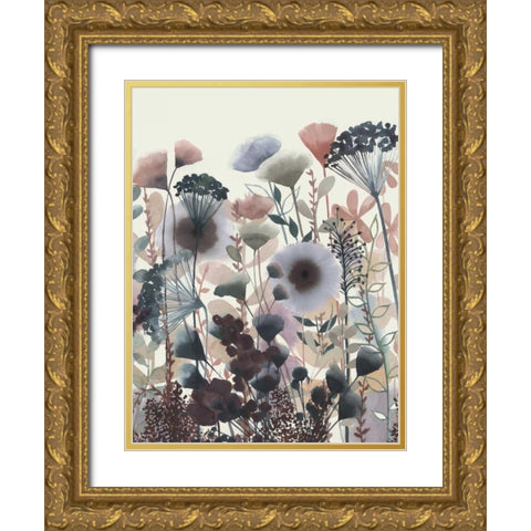Twilight Blossoms I Gold Ornate Wood Framed Art Print with Double Matting by Popp, Grace