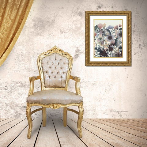 Twilight Blossoms II Gold Ornate Wood Framed Art Print with Double Matting by Popp, Grace