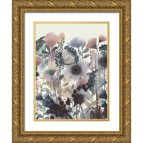 Twilight Blossoms II Gold Ornate Wood Framed Art Print with Double Matting by Popp, Grace