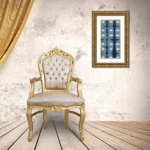 Shibori I Gold Ornate Wood Framed Art Print with Double Matting by Zarris, Chariklia