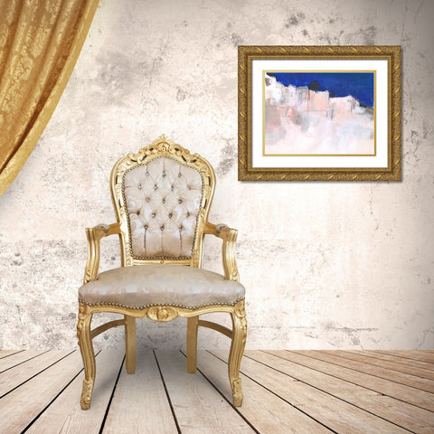 Mediterranean Blue I Gold Ornate Wood Framed Art Print with Double Matting by Parker, Jennifer Paxton