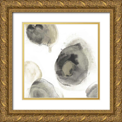 Water Stones III Gold Ornate Wood Framed Art Print with Double Matting by Vess, June Erica