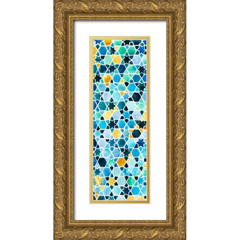 Snow Day I Gold Ornate Wood Framed Art Print with Double Matting by Ewer, Rebekah