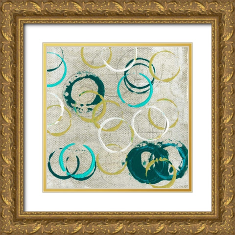 Graffiti II Gold Ornate Wood Framed Art Print with Double Matting by Fagalde, Jarman