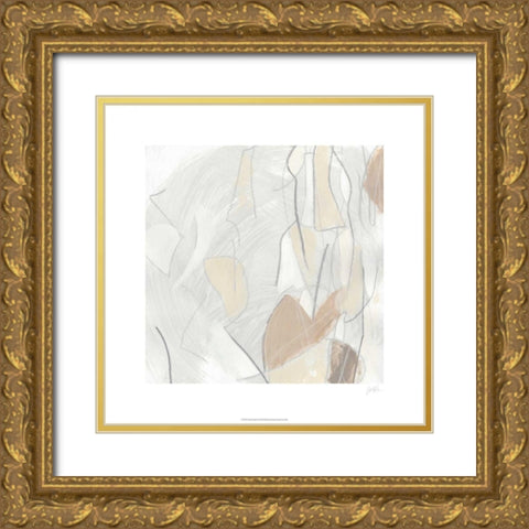 Inert Mosaic II Gold Ornate Wood Framed Art Print with Double Matting by Vess, June Erica