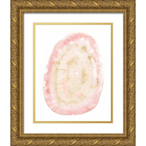 Custom Radiant Geode I Gold Ornate Wood Framed Art Print with Double Matting by McCavitt, Naomi