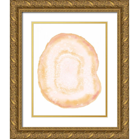 Custom Radiant Geode III Gold Ornate Wood Framed Art Print with Double Matting by McCavitt, Naomi