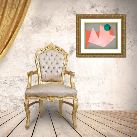 Grey Sunshine II Gold Ornate Wood Framed Art Print with Double Matting by Chandler, Sharon
