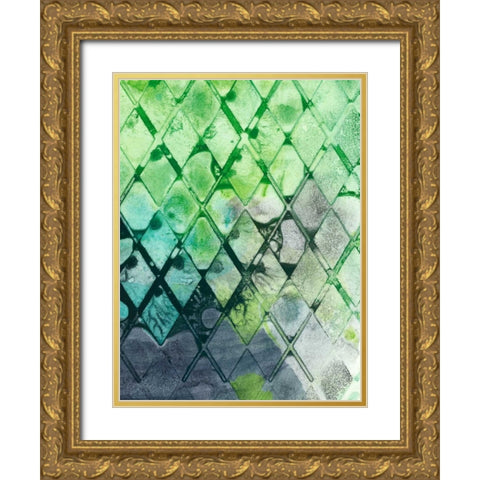 Dynamic Assembly I Gold Ornate Wood Framed Art Print with Double Matting by Chandler, Sharon