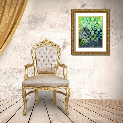 Dynamic Assembly II Gold Ornate Wood Framed Art Print with Double Matting by Chandler, Sharon