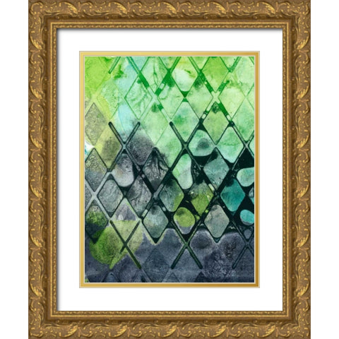 Dynamic Assembly II Gold Ornate Wood Framed Art Print with Double Matting by Chandler, Sharon