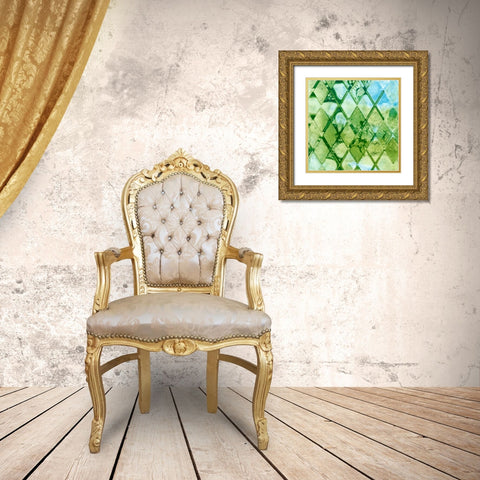 Dynamic Assembly IV Gold Ornate Wood Framed Art Print with Double Matting by Chandler, Sharon