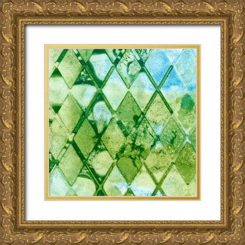 Dynamic Assembly IV Gold Ornate Wood Framed Art Print with Double Matting by Chandler, Sharon