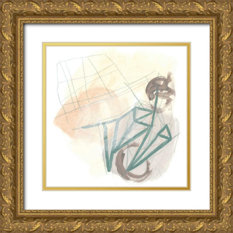 Infinite Object IV Gold Ornate Wood Framed Art Print with Double Matting by Vess, June Erica