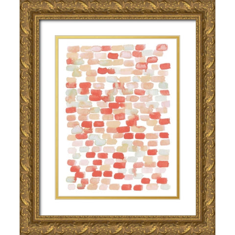 Candy Pattern II Gold Ornate Wood Framed Art Print with Double Matting by Popp, Grace
