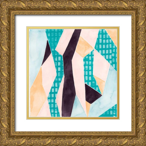 Sakura Abstract I Gold Ornate Wood Framed Art Print with Double Matting by Popp, Grace