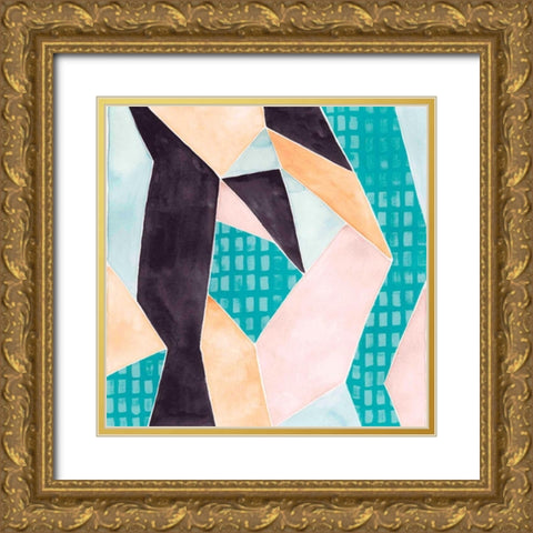 Sakura Abstract II Gold Ornate Wood Framed Art Print with Double Matting by Popp, Grace