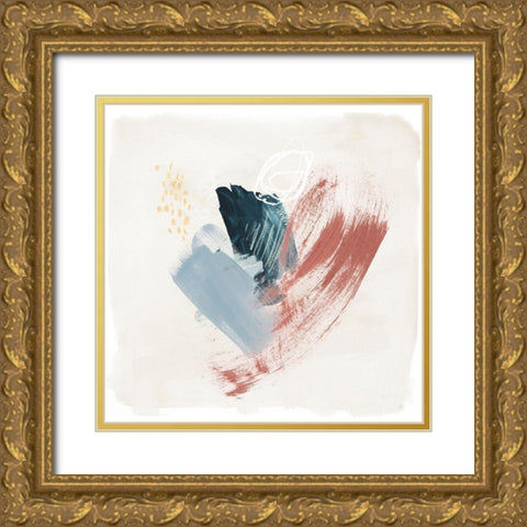 Pigmented Earth III Gold Ornate Wood Framed Art Print with Double Matting by Parker, Jennifer Paxton