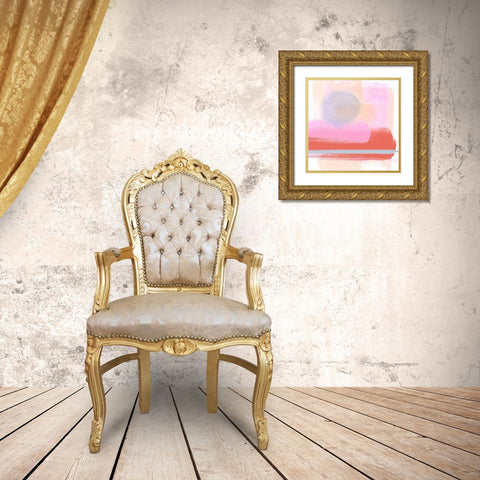 Translucent Madras III Gold Ornate Wood Framed Art Print with Double Matting by Parker, Jennifer Paxton