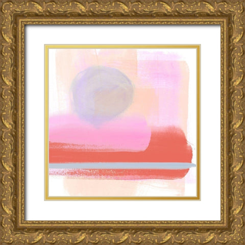 Translucent Madras III Gold Ornate Wood Framed Art Print with Double Matting by Parker, Jennifer Paxton