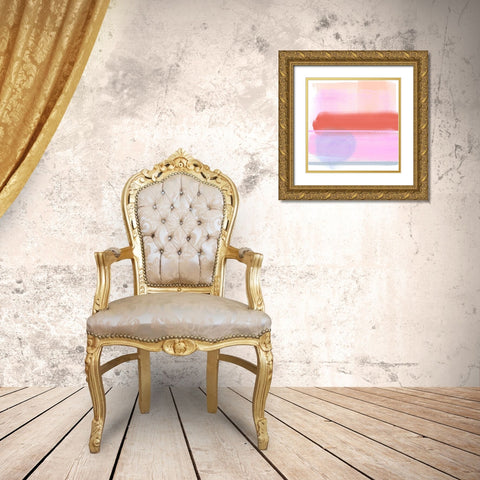 Translucent Madras IV Gold Ornate Wood Framed Art Print with Double Matting by Parker, Jennifer Paxton