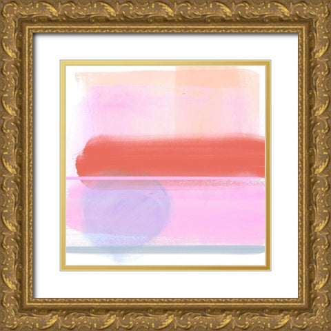 Translucent Madras IV Gold Ornate Wood Framed Art Print with Double Matting by Parker, Jennifer Paxton