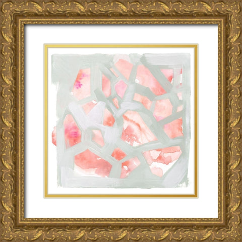 Pink Salt Shards II Gold Ornate Wood Framed Art Print with Double Matting by Parker, Jennifer Paxton