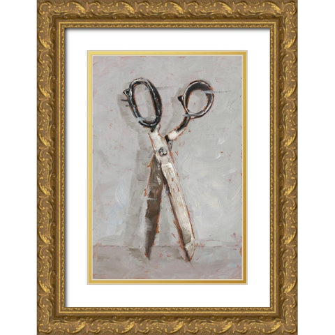 Cut it Out I Gold Ornate Wood Framed Art Print with Double Matting by Harper, Ethan
