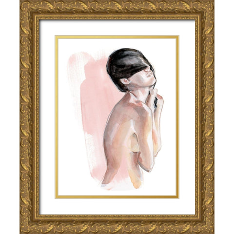 Cold Shoulders I Gold Ornate Wood Framed Art Print with Double Matting by Parker, Jennifer Paxton