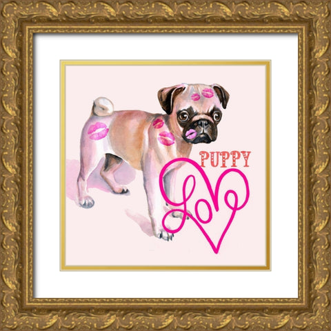 Cute Couture III Gold Ornate Wood Framed Art Print with Double Matting by Parker, Jennifer Paxton