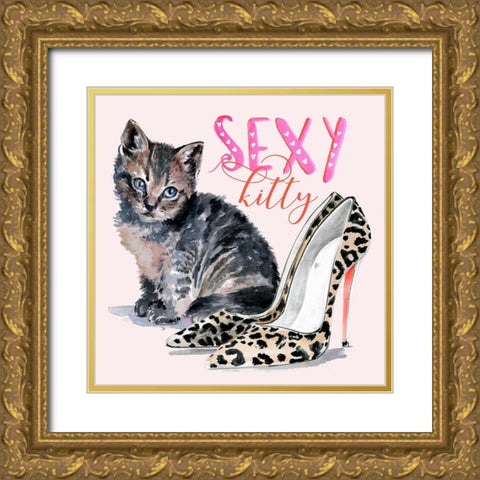 Cute Couture IV Gold Ornate Wood Framed Art Print with Double Matting by Parker, Jennifer Paxton
