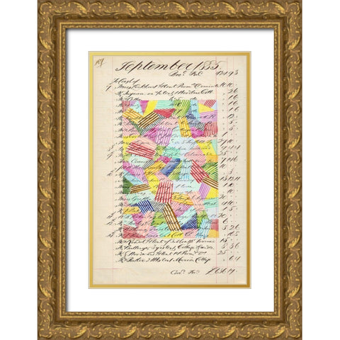 Journal Sketches XVII Gold Ornate Wood Framed Art Print with Double Matting by Galapon, Nikki