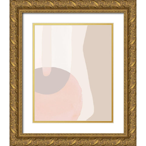 Sun Shapes I Gold Ornate Wood Framed Art Print with Double Matting by Parker, Jennifer Paxton