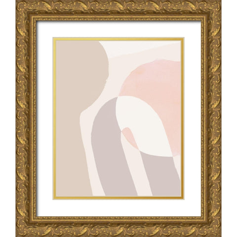 Sun Shapes II Gold Ornate Wood Framed Art Print with Double Matting by Parker, Jennifer Paxton