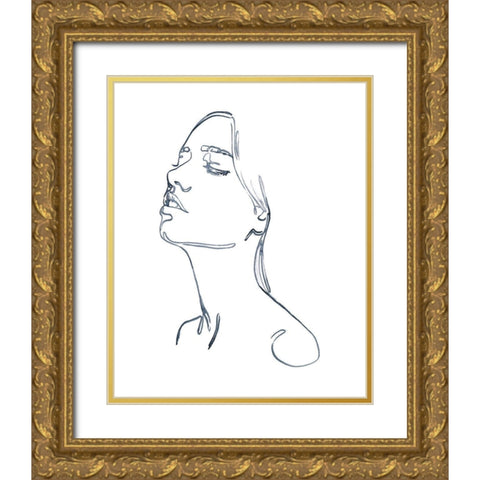 Exhale I Gold Ornate Wood Framed Art Print with Double Matting by Parker, Jennifer Paxton