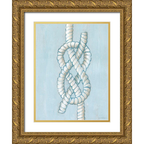 Starboard Knot I Gold Ornate Wood Framed Art Print with Double Matting by Lam, Vanna