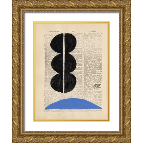 Modern Definition II Gold Ornate Wood Framed Art Print with Double Matting by Stramel, Renee W.