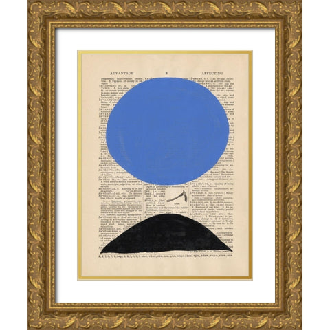 Modern Definition III Gold Ornate Wood Framed Art Print with Double Matting by Stramel, Renee W.