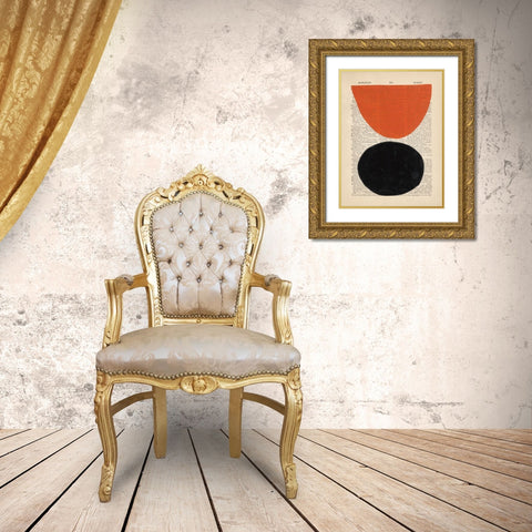 Modern Definition IV Gold Ornate Wood Framed Art Print with Double Matting by Stramel, Renee W.